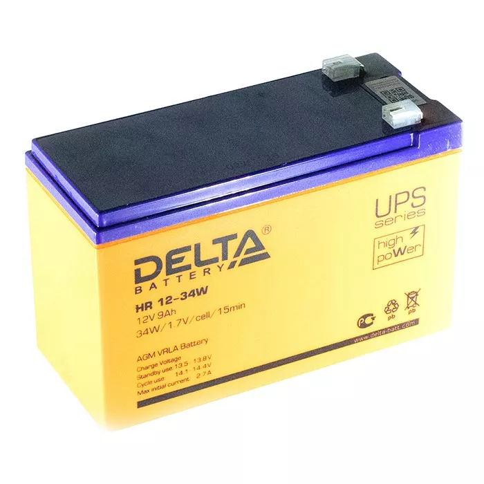 Аккумулятор Delta HR 12-34W 9Ah